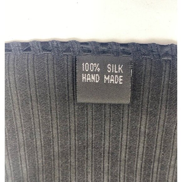 Vintage Mens Scarf Pocket Square Silk Brown 10.25 Inch Retro Jimmy Sales - Picture 4 of 8